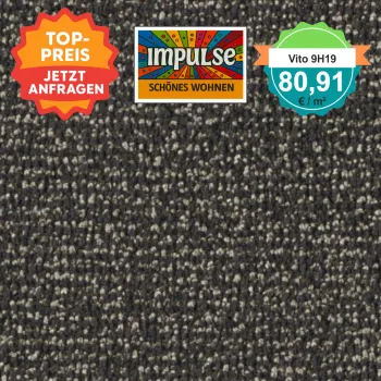 Vorwerk Vito 9H19 schiefer Velours Teppichboden